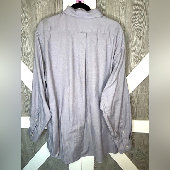 267. Chaps Classic Fit Textured Wrinkle Free Stretch Collar Dress Shirt 18-34/35 - Picture 3 of 4